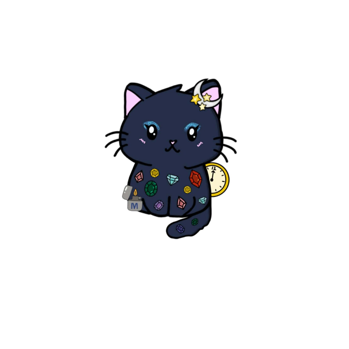 Midnights Cat Sticker