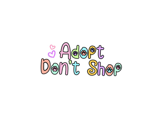 Adopt Dont Shop Sticker