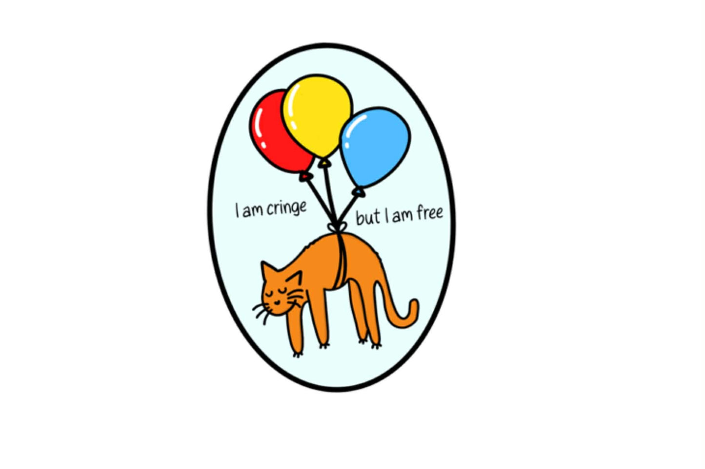 Cringe Sticker