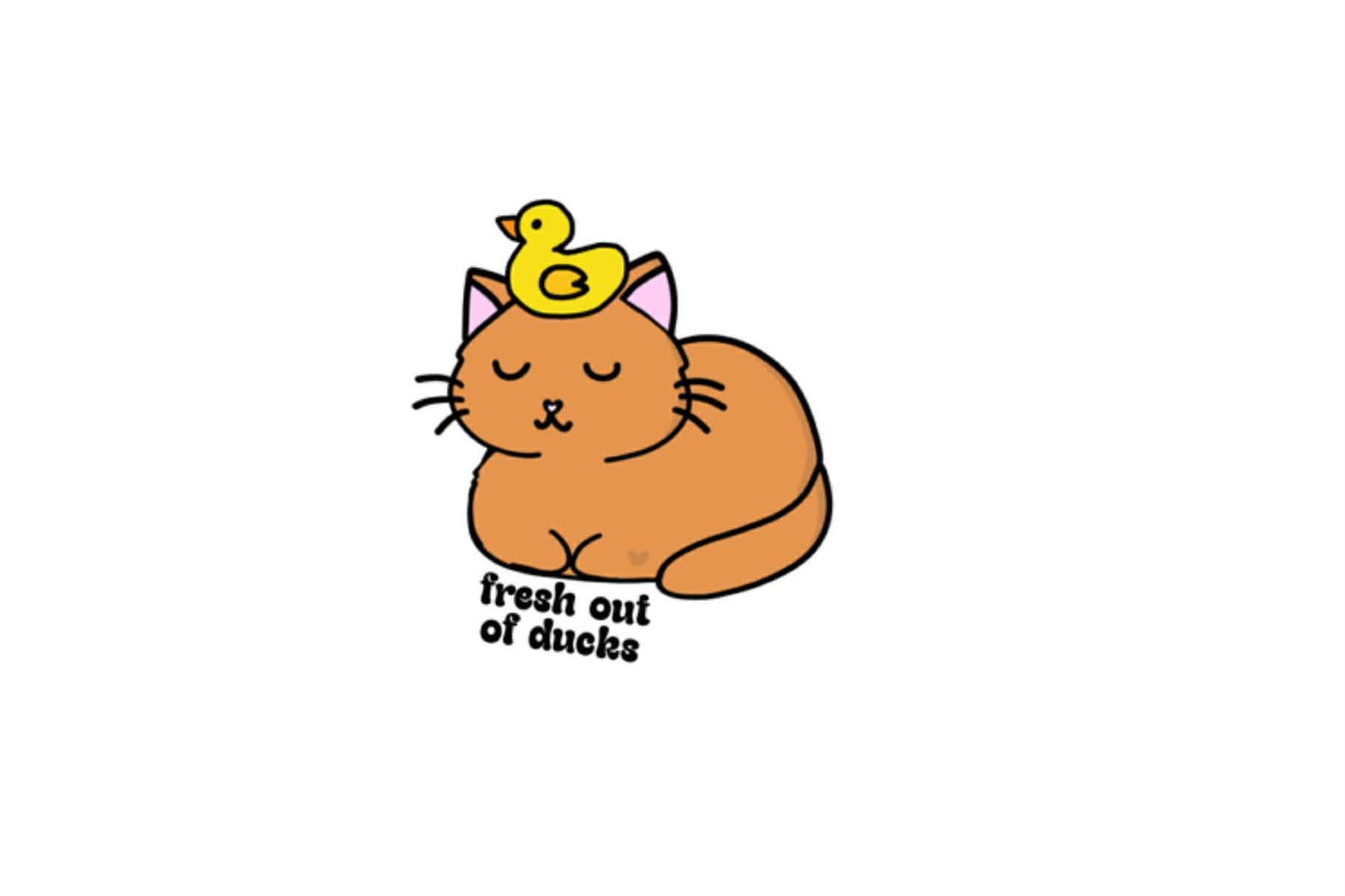 No Ducks Sticker