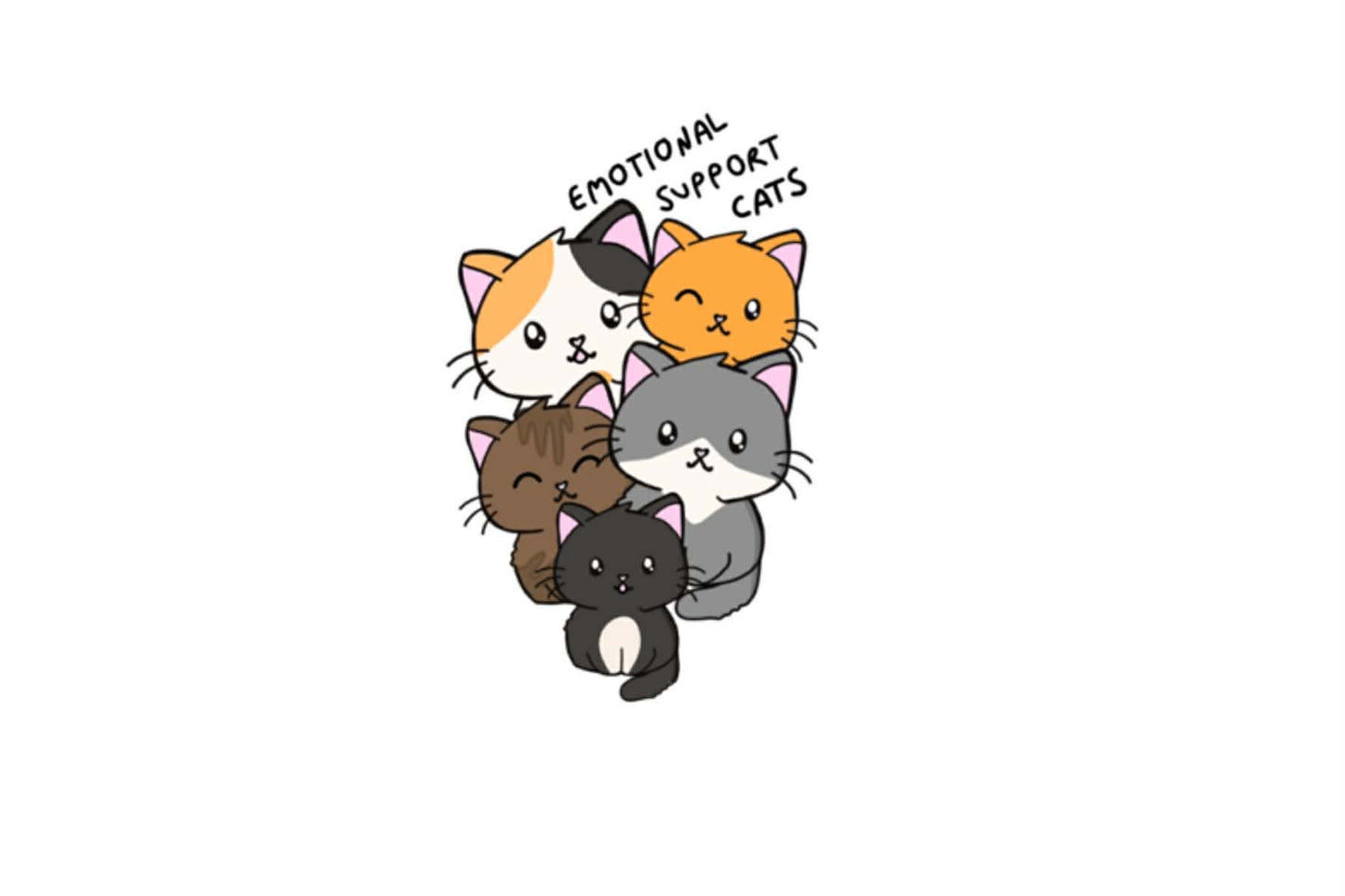 Emotional Support Cats Sticker